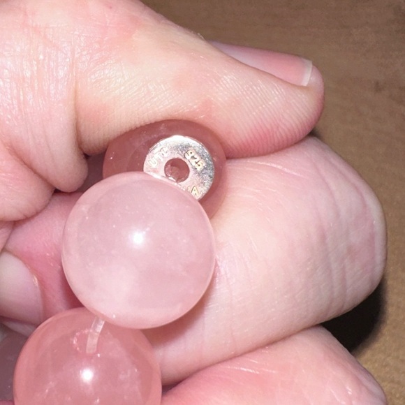 Pink quartz stretch bracelet by Jay King - Picture 8 of 9